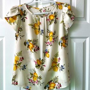 Whimsical, Lemony, Spring Blouse
